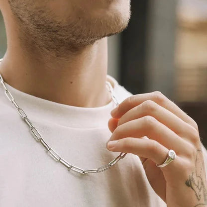 Men's Paperclip Necklace