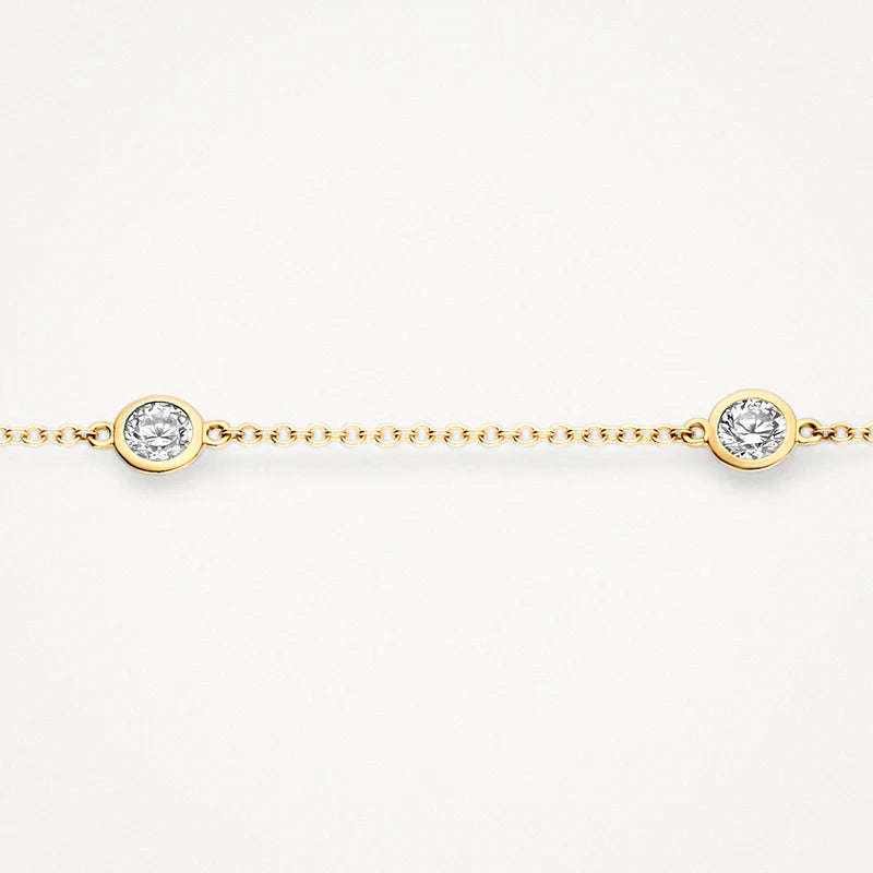 Dainty Necklace – Elegant Fine Chain with Recycled Silver Sparkles | LUCID