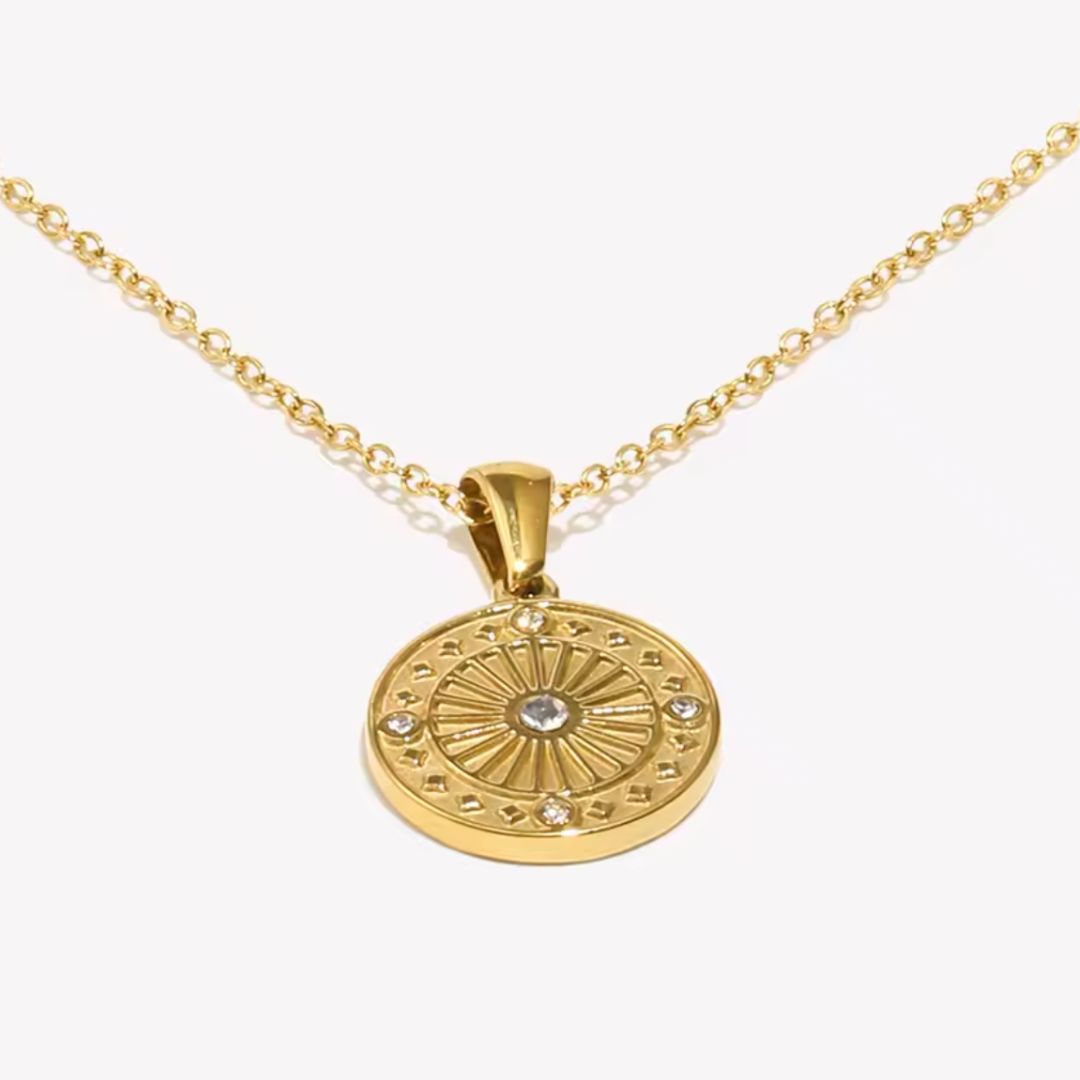 Halo Pendant Necklace  – Recycled Gold Symbolic Jewellery | LUCID