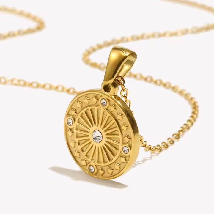 Halo Pendant Necklace  – Recycled Gold Symbolic Jewellery | LUCID