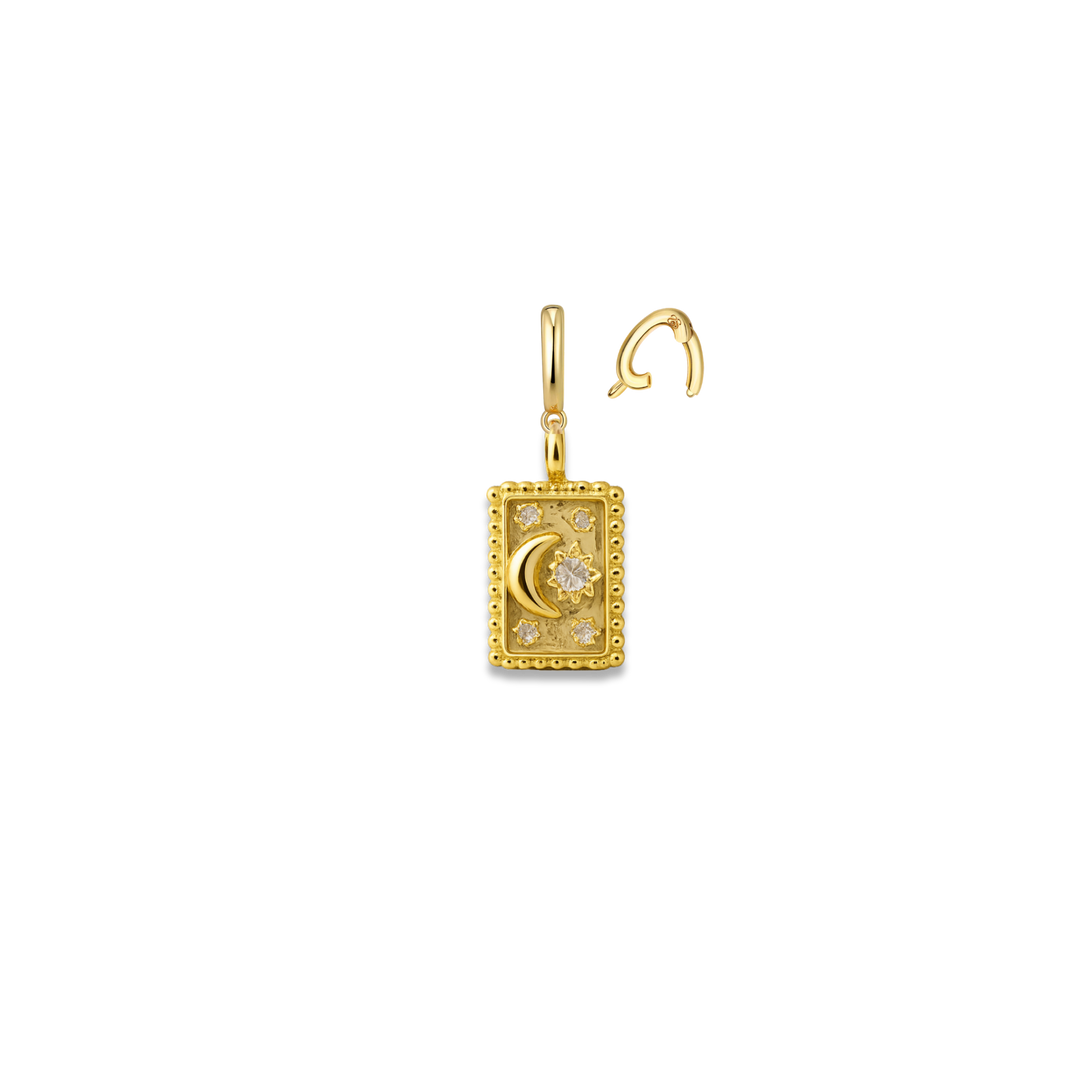 Moon and Star Charm
