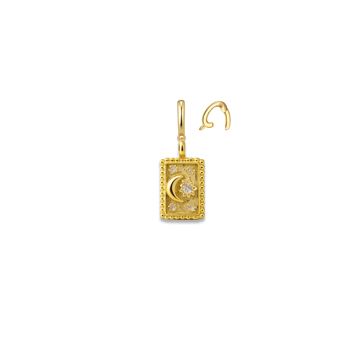 Moon and Star Charm