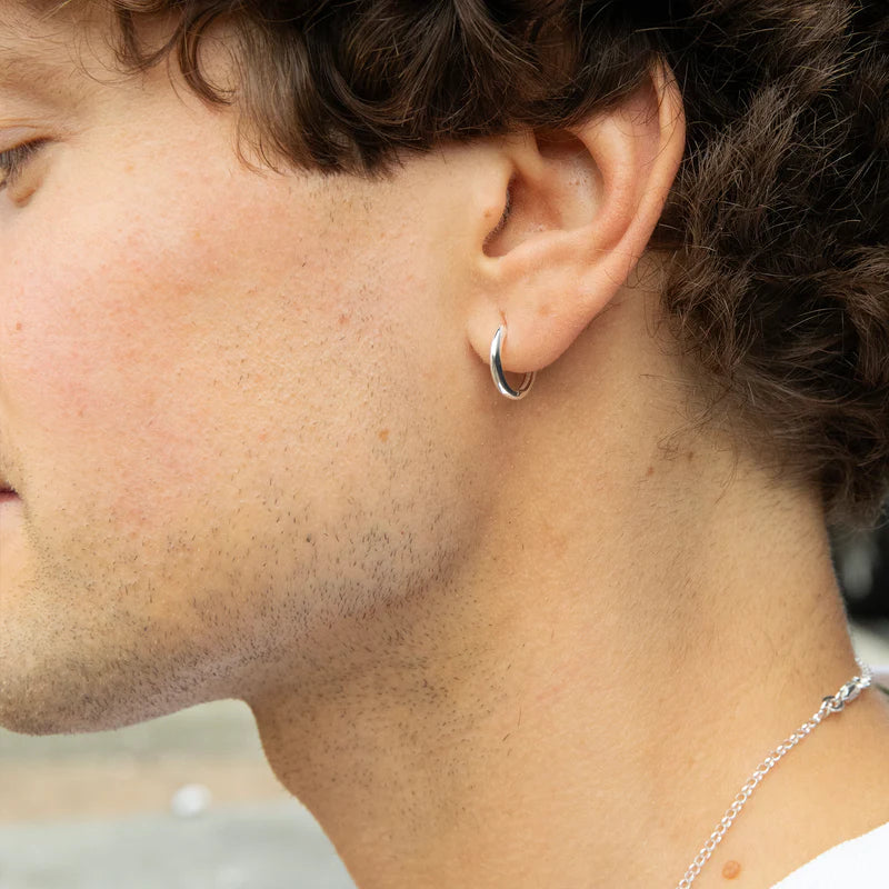 OG Huggie Hinged Hoops voor heren