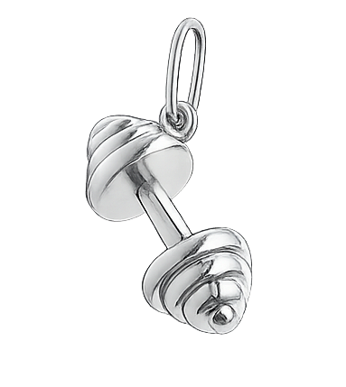 Charm only / Dumbbell Silver