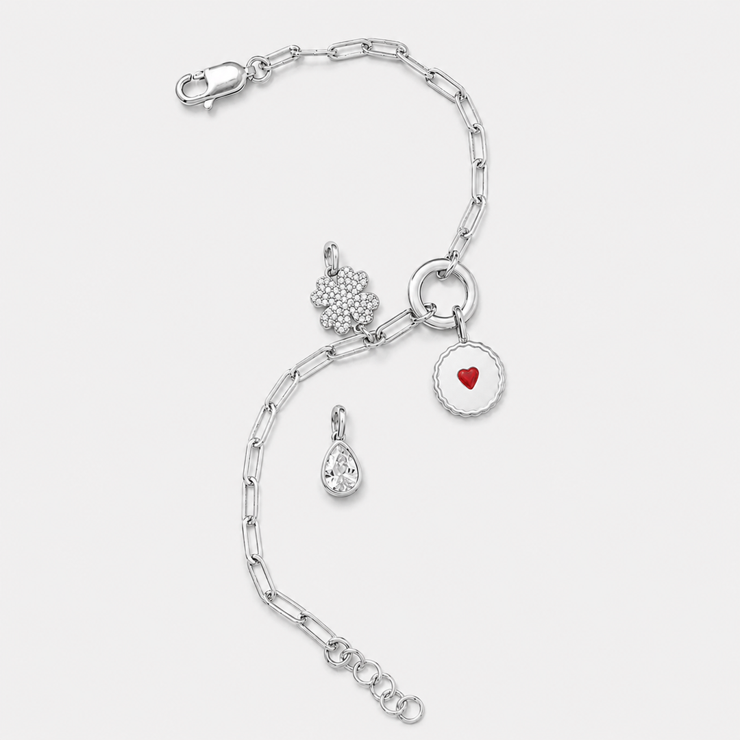 Paperclip Charm Bracelet