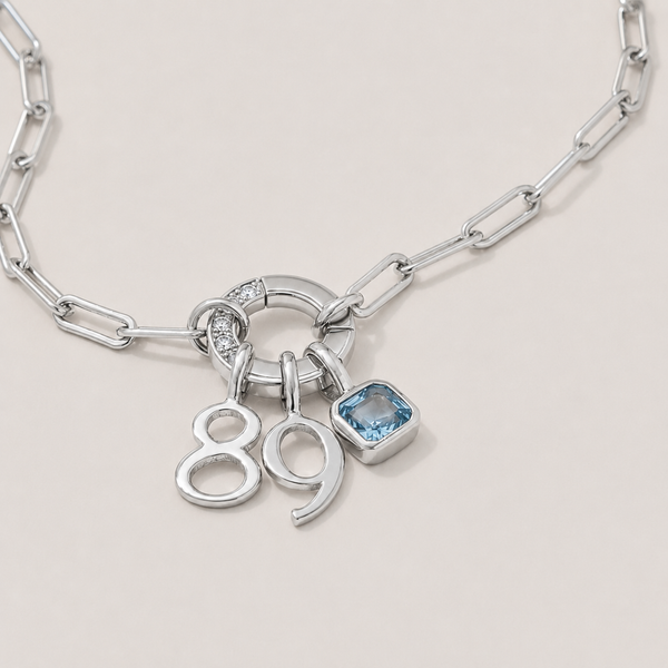 Bracelet à breloques trombone