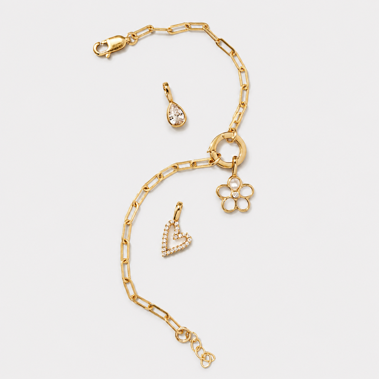 Paperclip Charm Bracelet