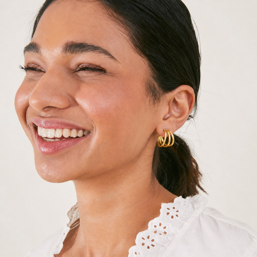 Triple Hoops Earrings