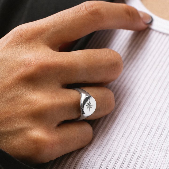 North Star Signet Ring