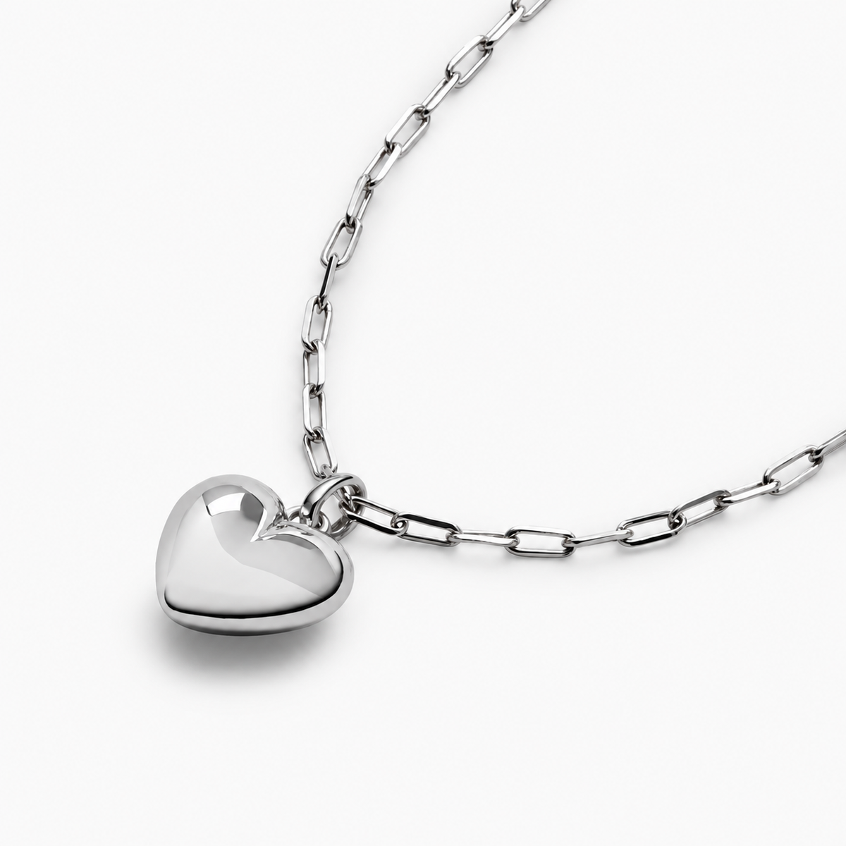 Paperclip Heart Necklace