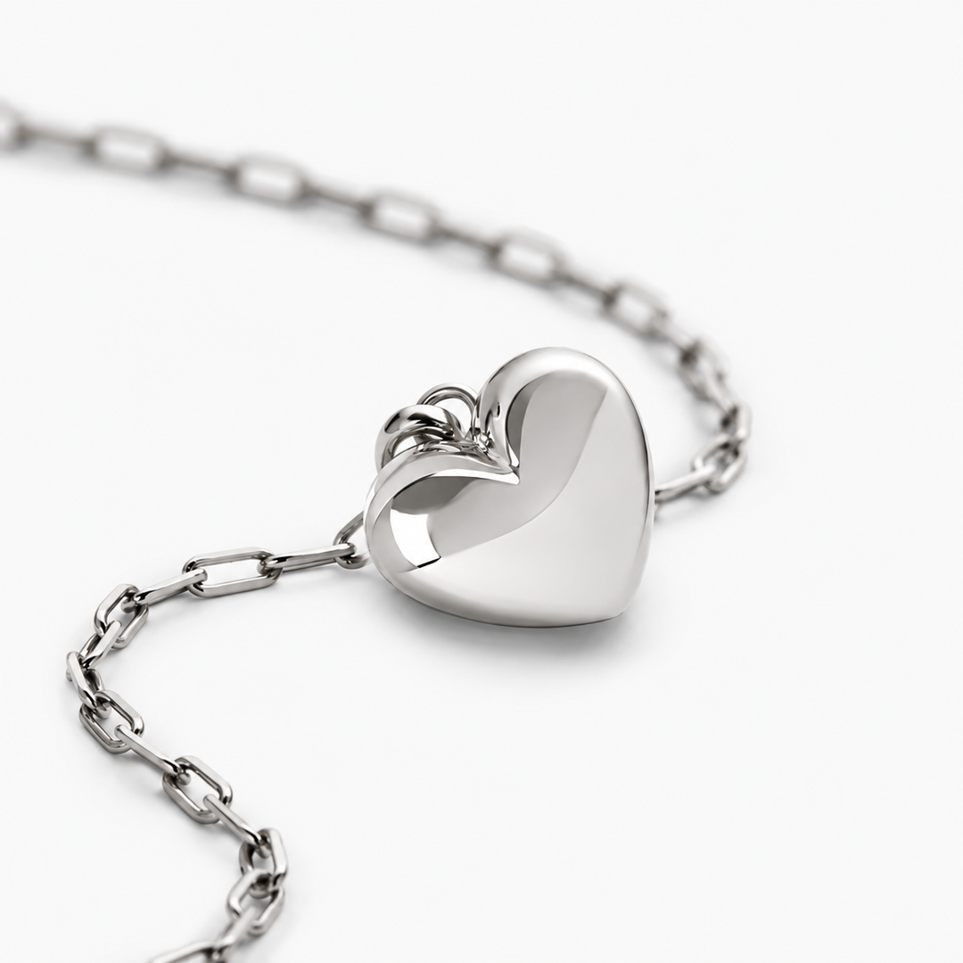 Paperclip Heart Necklace