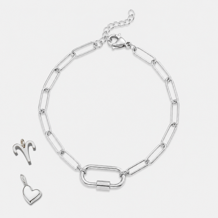 Bedel slot Paperclip Armband