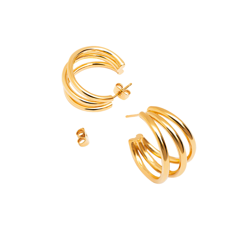 Triple Hoops Earrings