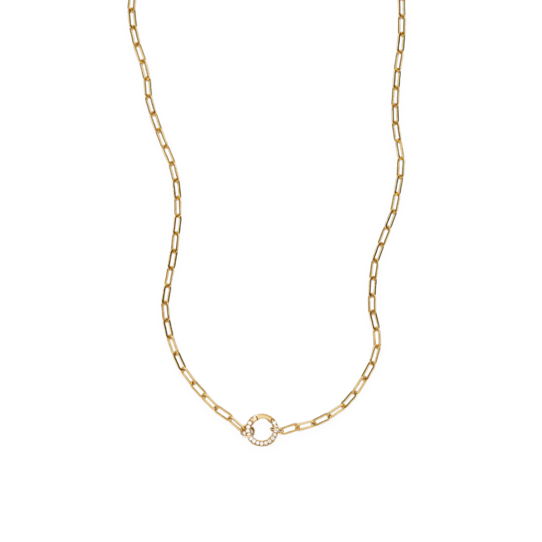 Charm Paperclip Necklace