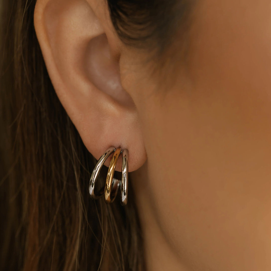 Triple Hoops Earrings