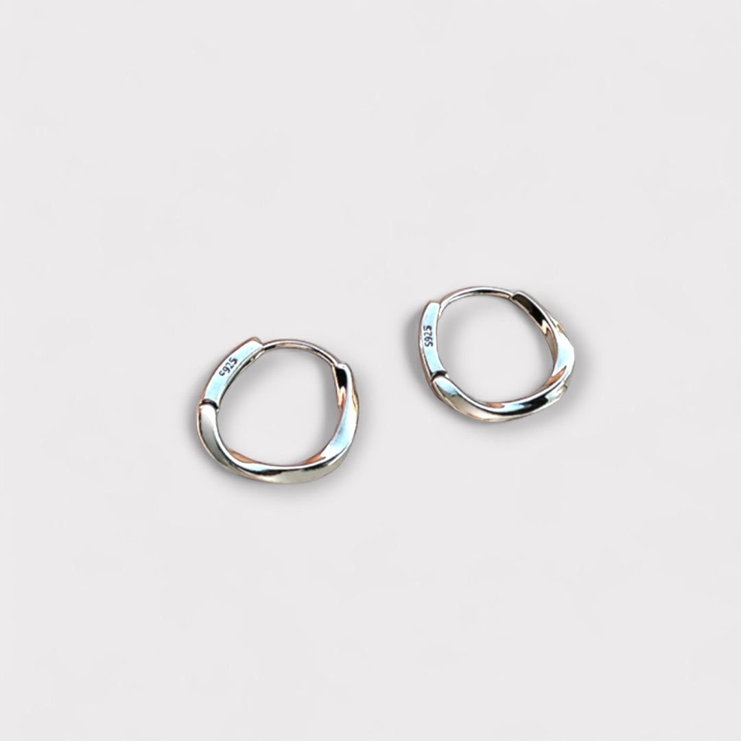 Twisted Mini Hoops – Everyday Hoops in Recycled Gold or Silver | LUCID