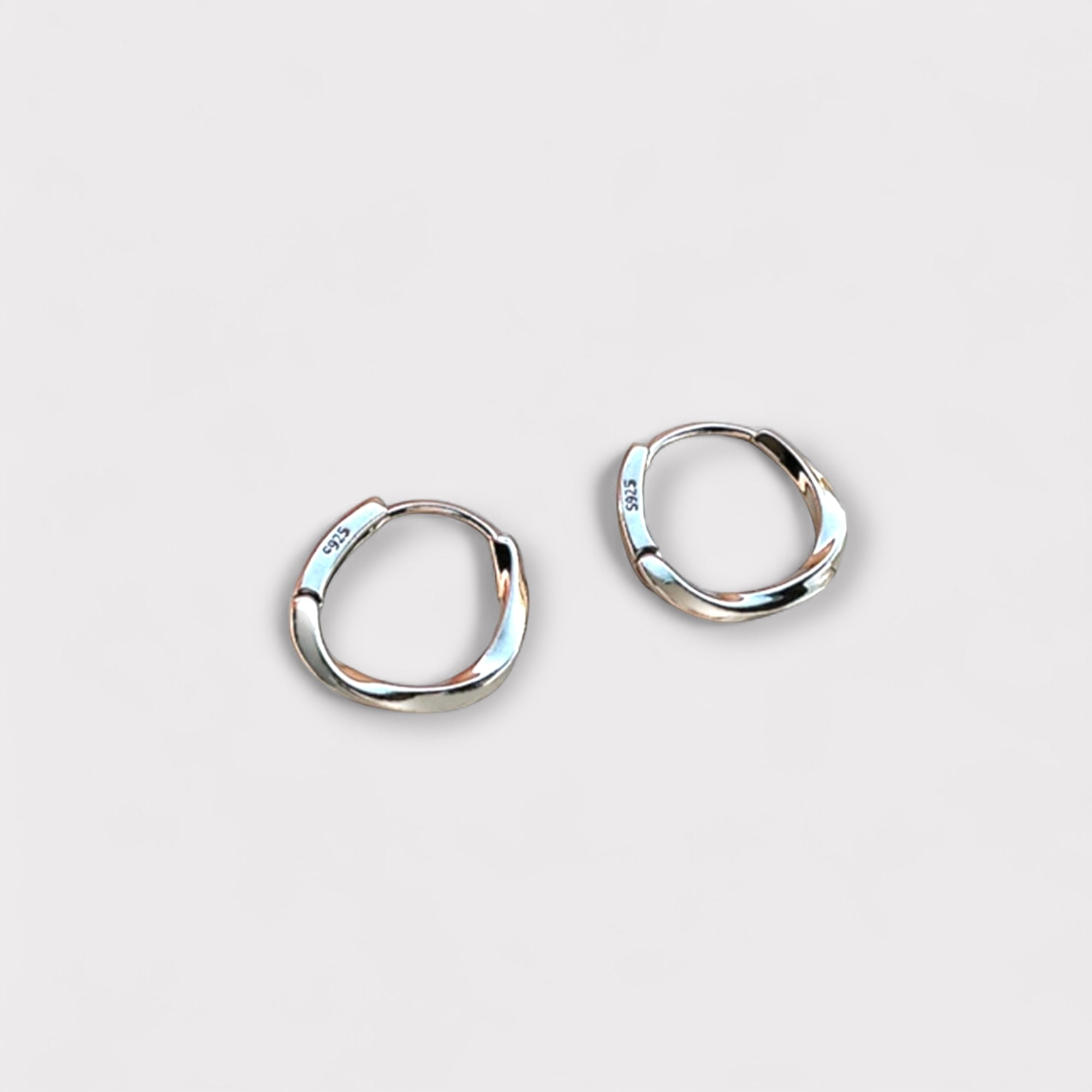 Twisted Mini Hoops – Everyday Hoops in Recycled Gold or Silver | LUCID
