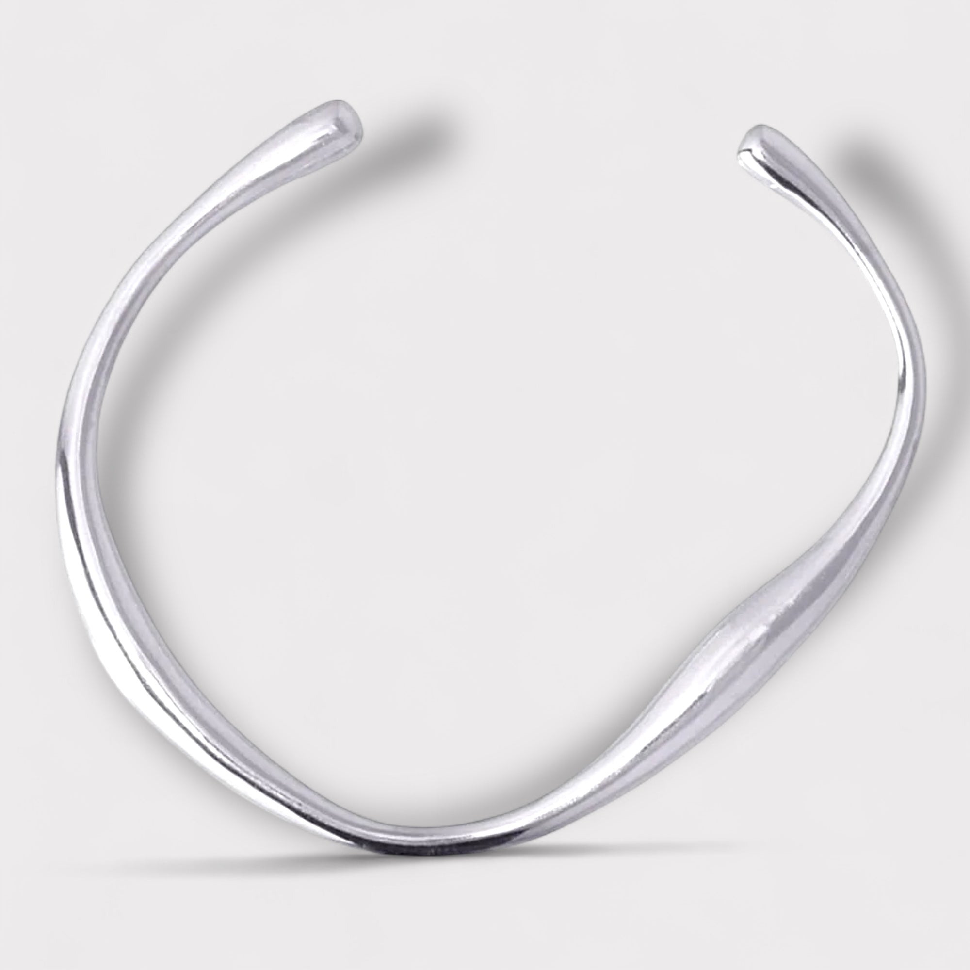 Irregular Bangle – Sculptural Recycled Gold or Silver Bracelet | LUCID