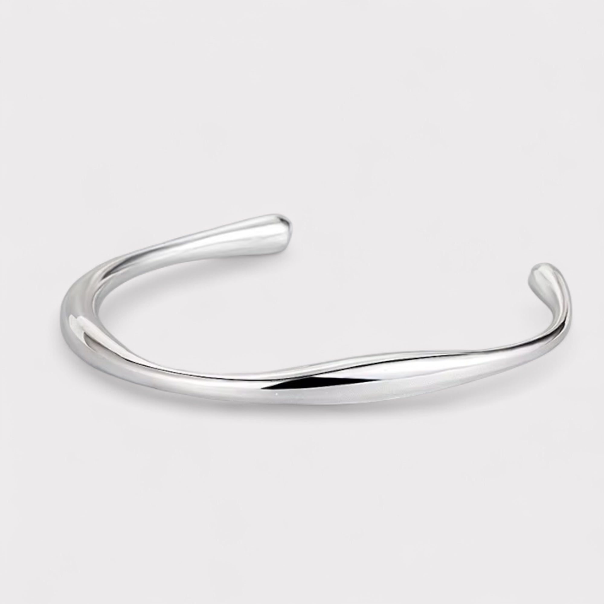 Irregular Bangle – Sculptural Recycled Gold or Silver Bracelet | LUCID