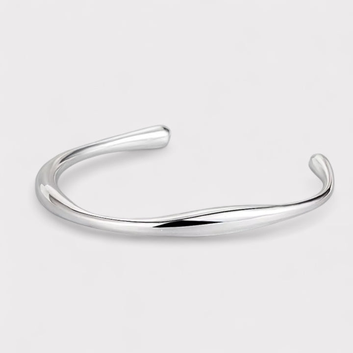 Irregular Bangle – Sculptural Recycled Gold or Silver Bracelet | LUCID