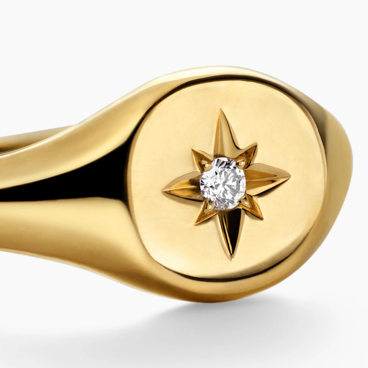 North Star Signet Ring