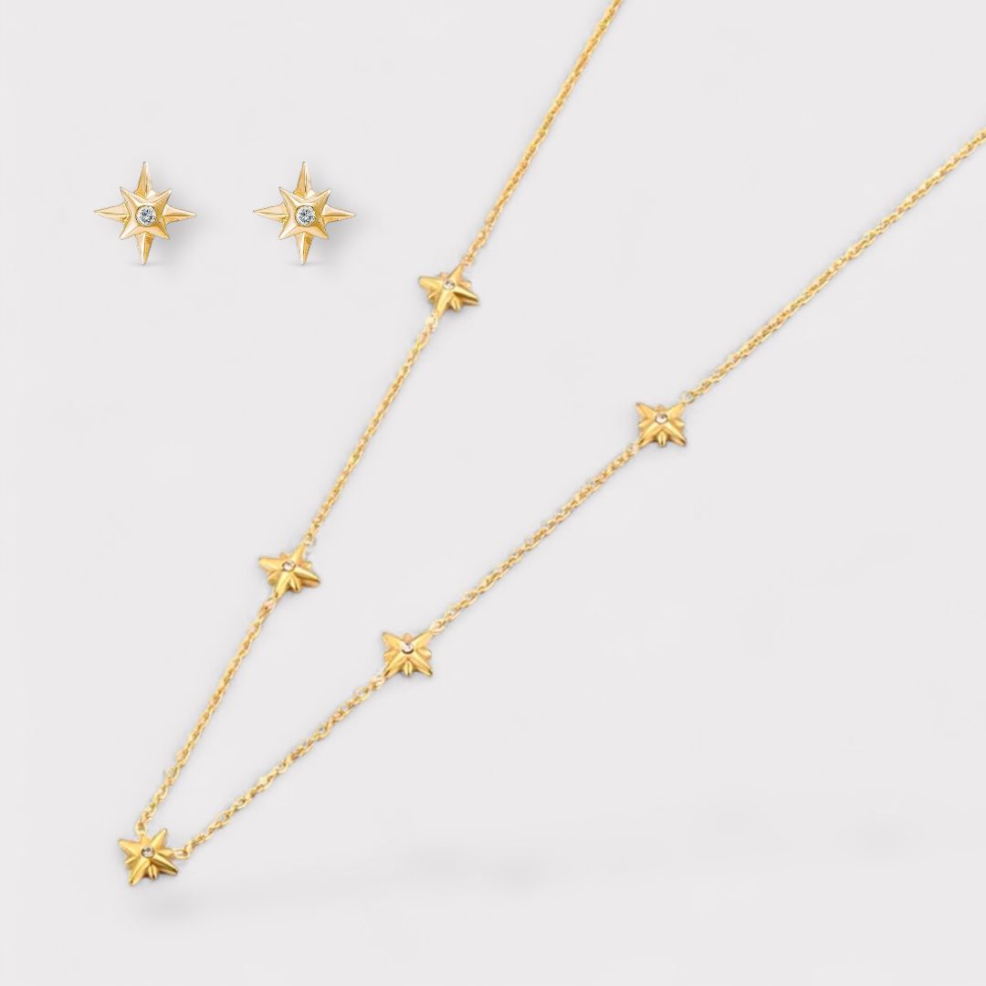 Celestial Two Piece Set – Earrings & Necklace Jewellery Gift | LUCID
