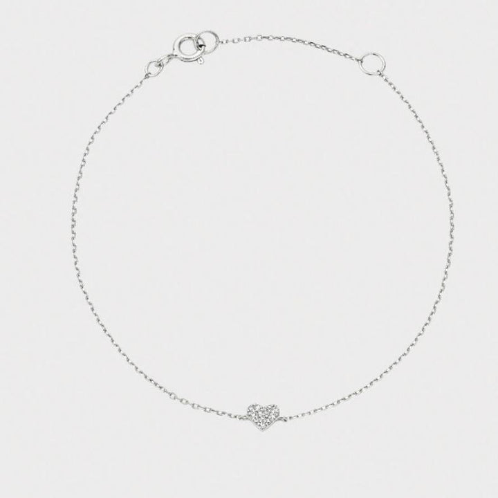 Tiny Heart Bracelet – Recycled Silver or Gold Jewellery Gift | LUCID