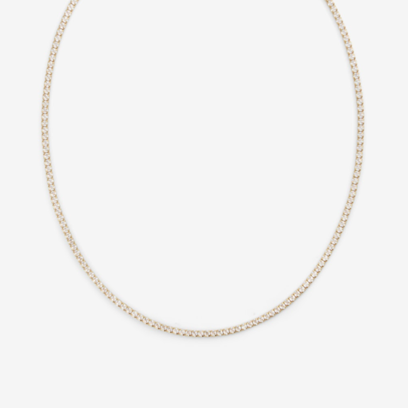 Tennis Necklace | Recycled Gold or Silver Sparkle | LUCID