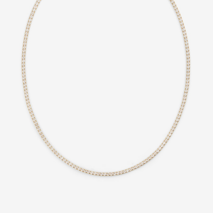 Tennis Necklace | Recycled Gold or Silver Sparkle | LUCID