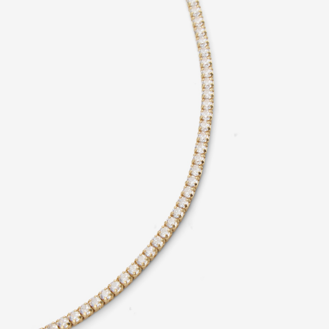 Tennis Necklace | Recycled Gold or Silver Sparkle | LUCID
