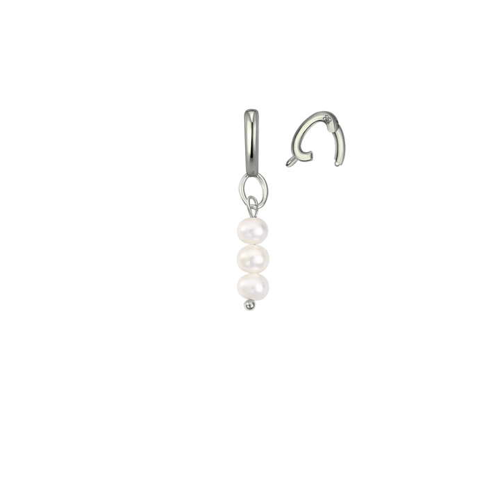 Bedel met Drie Parels - Voeg toe aan je Ketting of Armband