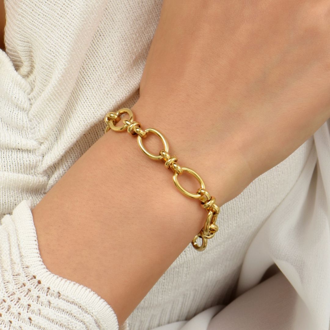 Chain Bracelet – Bold Adjustable Chain in Recycled Gold or Silver | LUCID