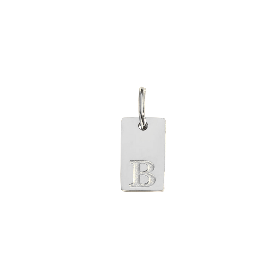 Letter Tag Charm