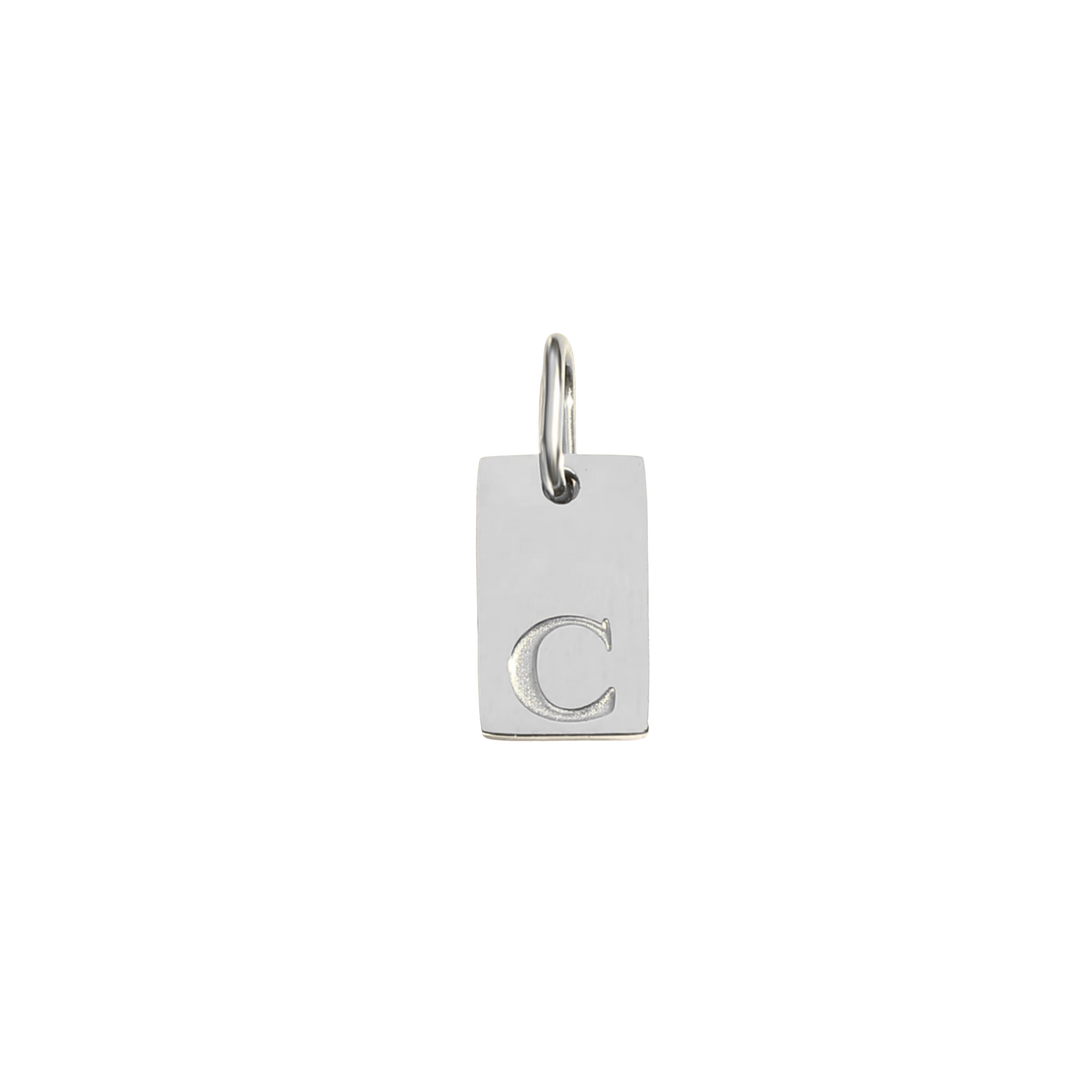 Letter Tag Charm