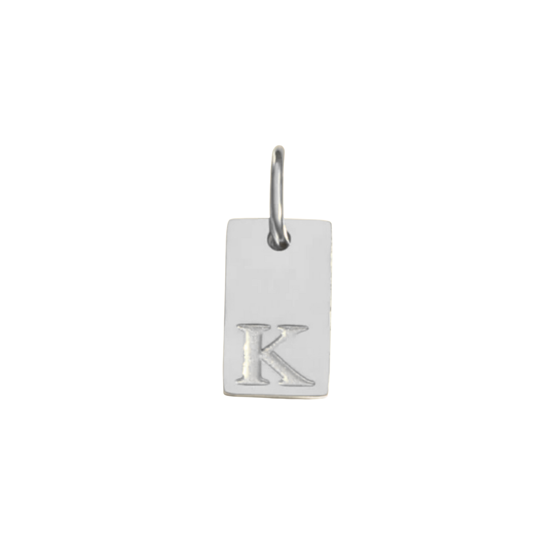 Letter Tag Charm