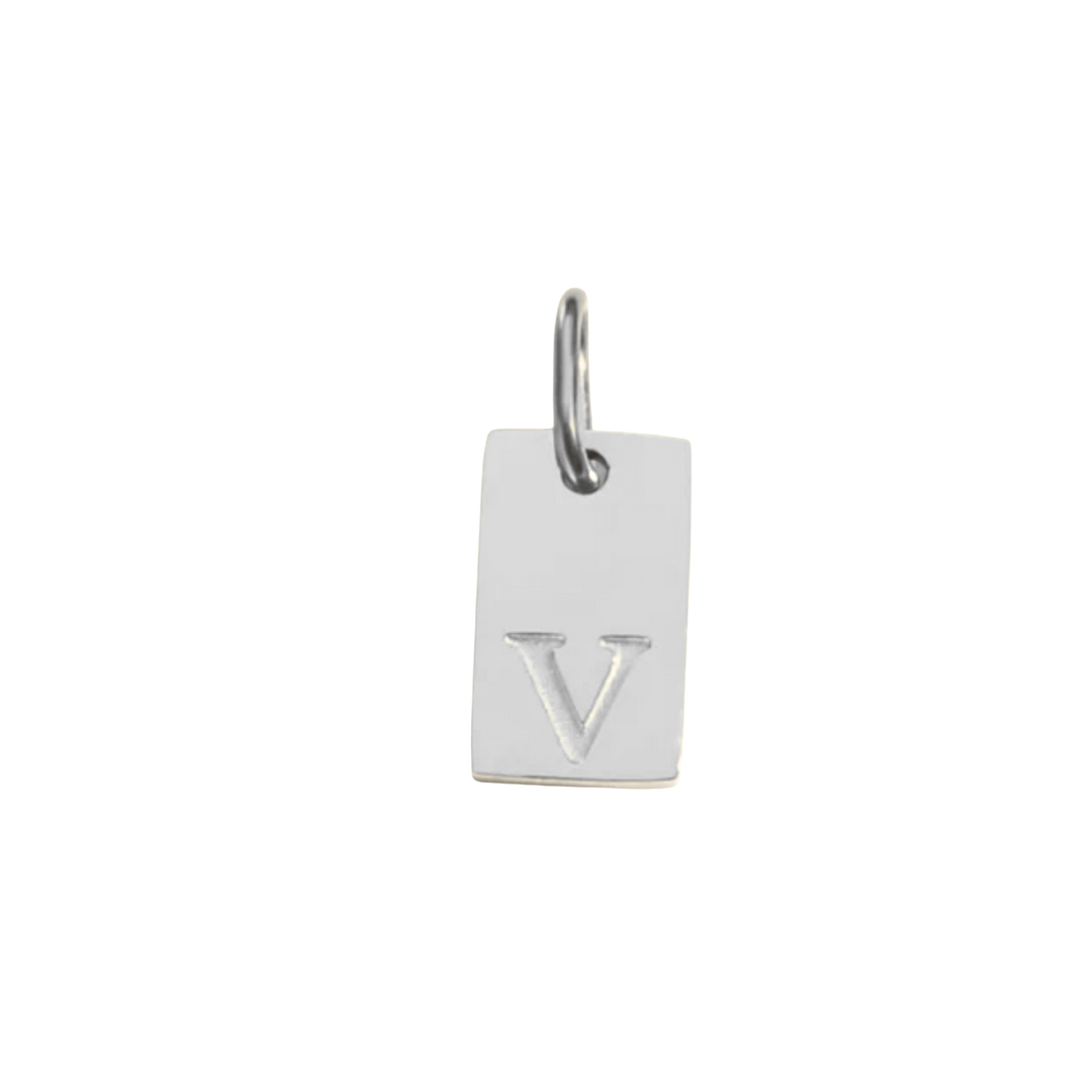 Letter Tag Charm