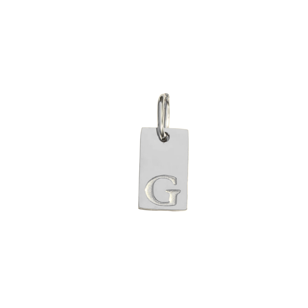 Letter Tag Charm