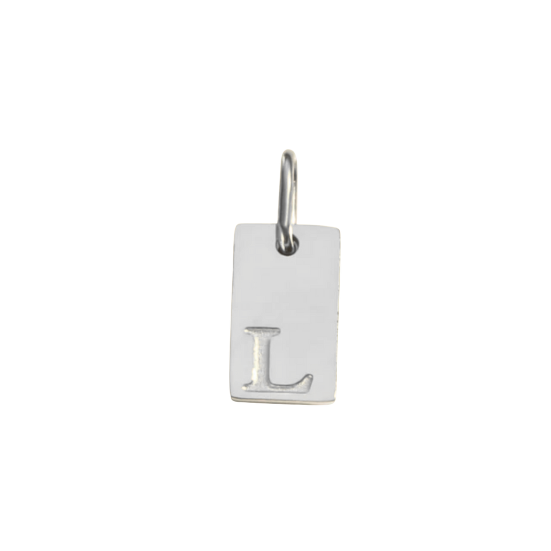 Letter Tag Charm