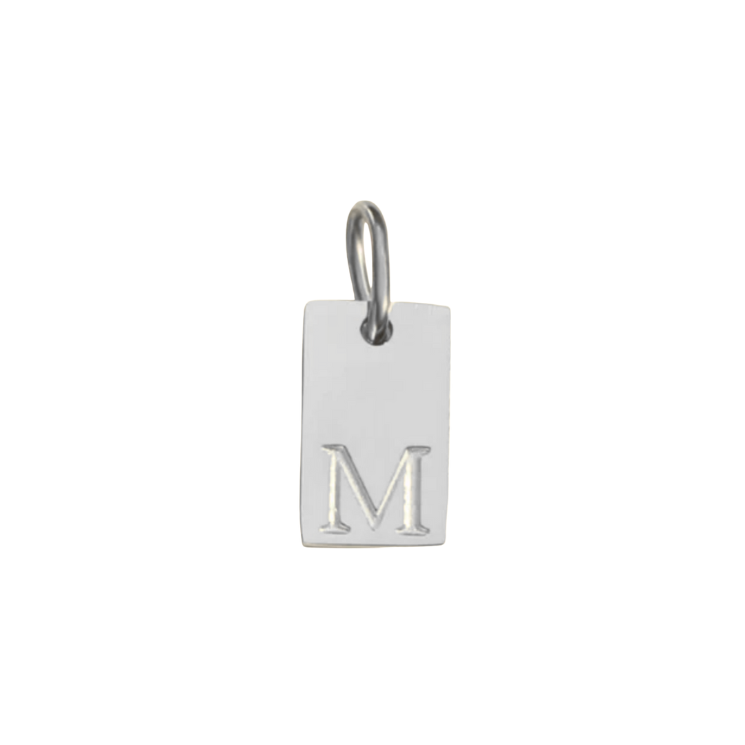 Letter Tag Charm