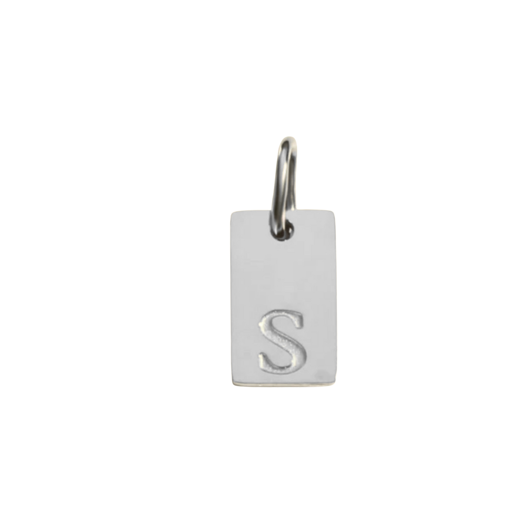 Letter Tag Charm
