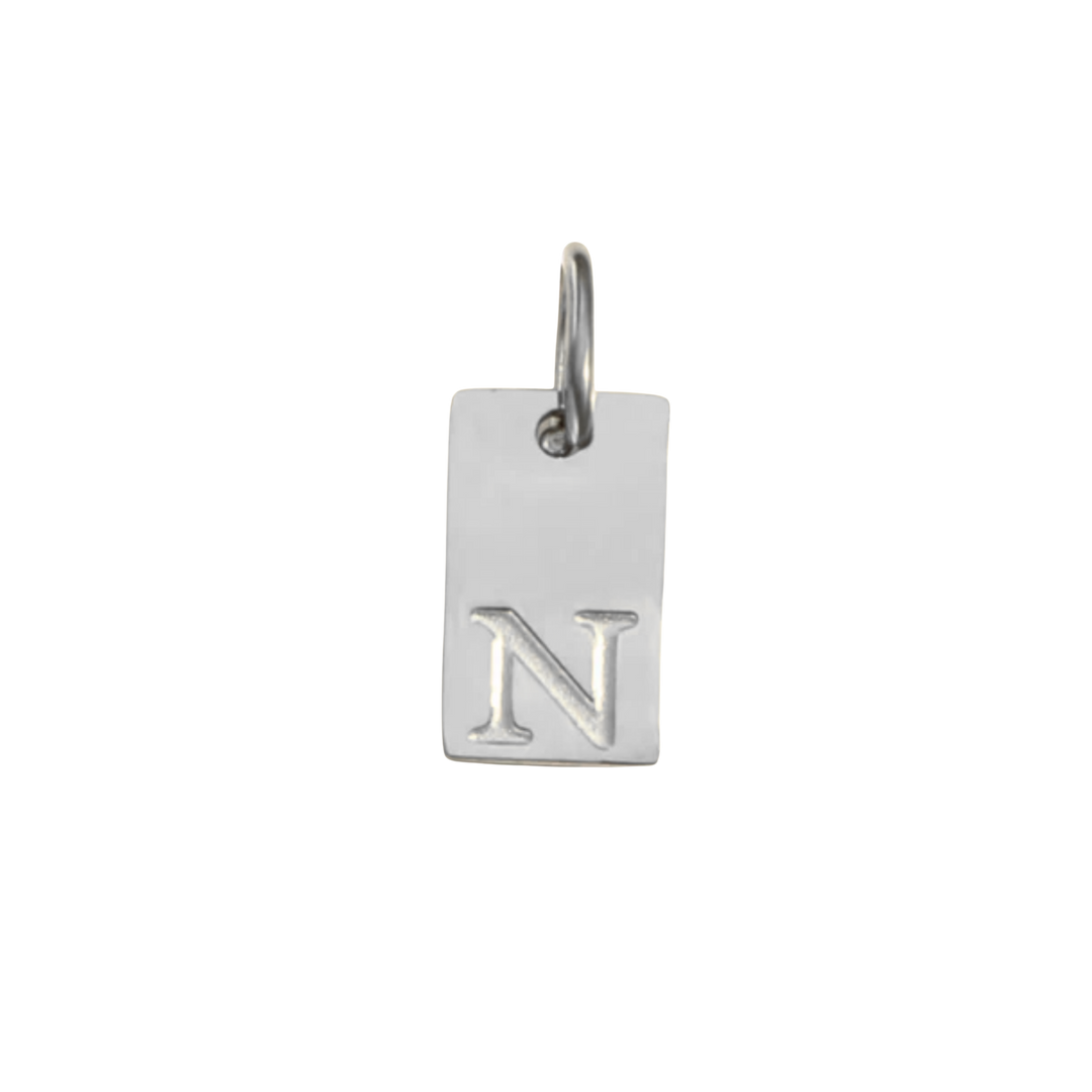 Letter Tag Charm