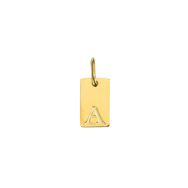 Letter Tag Charm