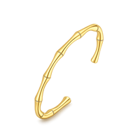 a gold bamboo cuff
