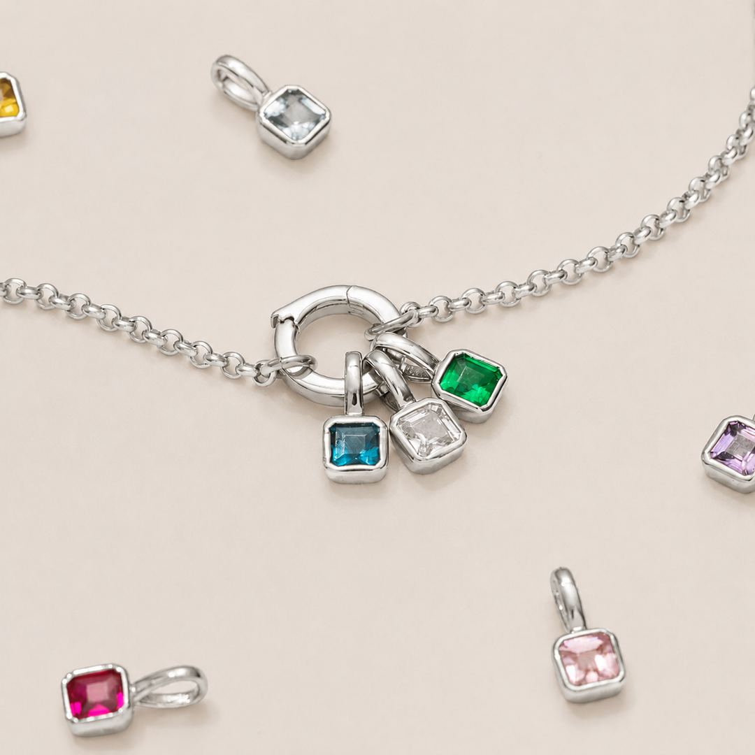 silver charm bracelet