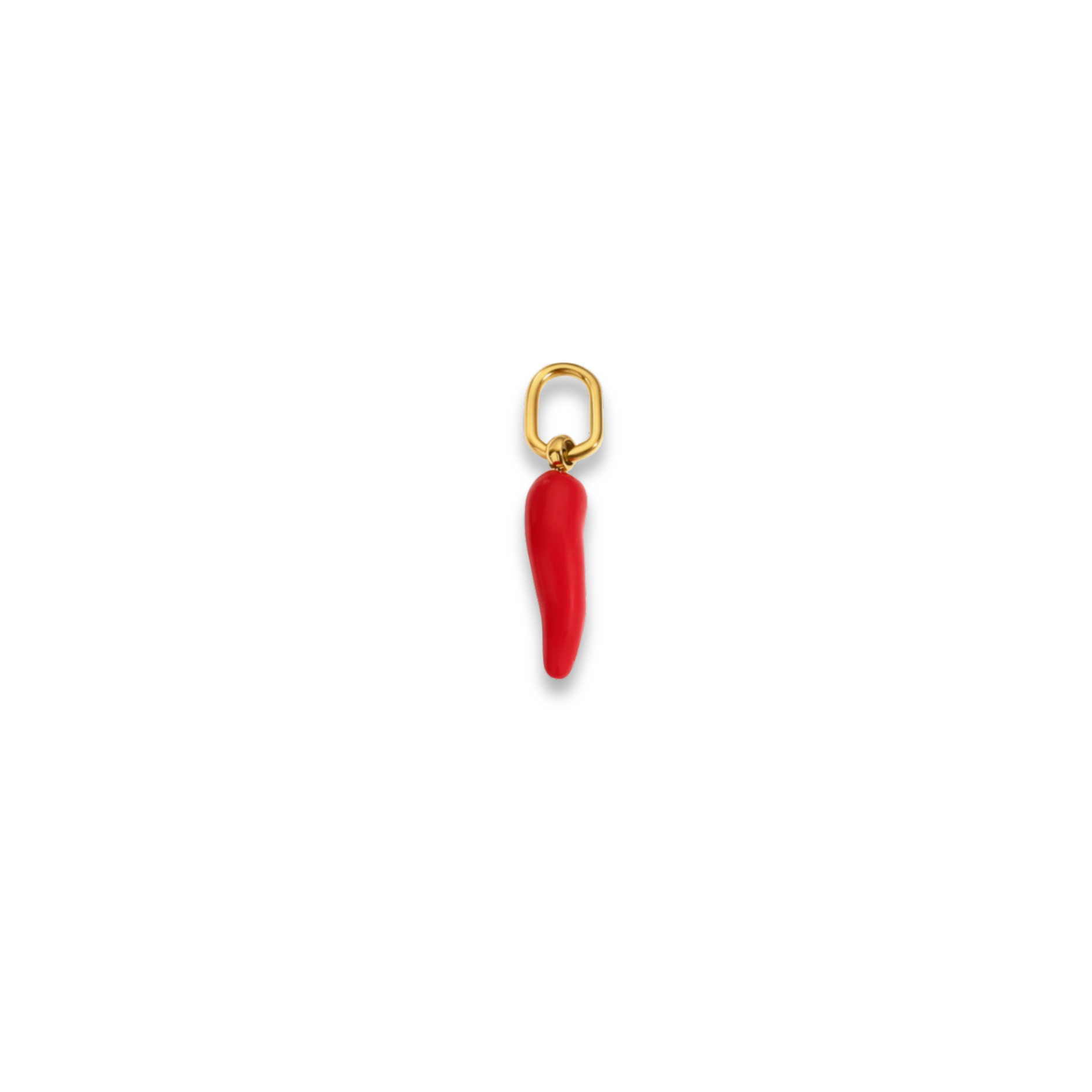 chili charm red and gold