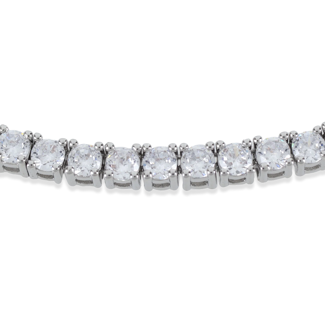 Diamond bracelet on a white background