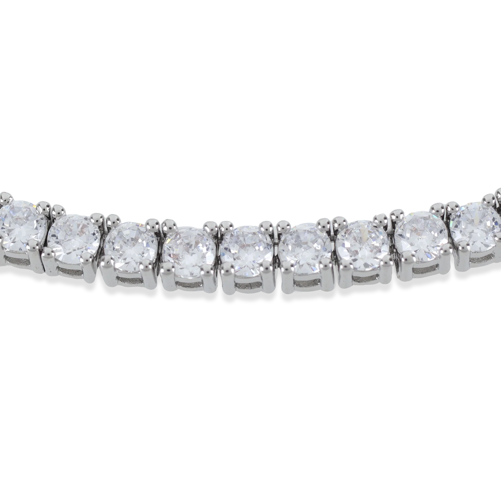 Diamond bracelet on a white background