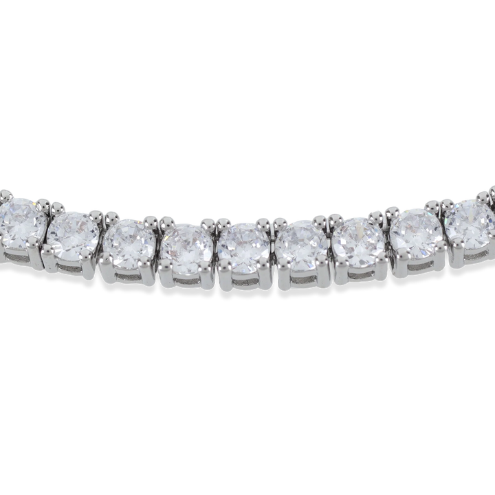 Diamond bracelet on a white background