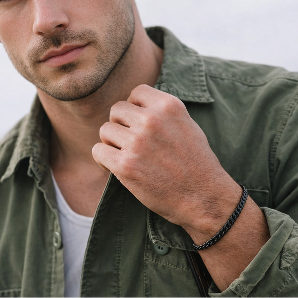 black bracelet for him men