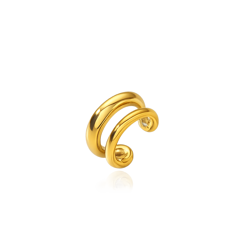 recycled gold ear cuff 